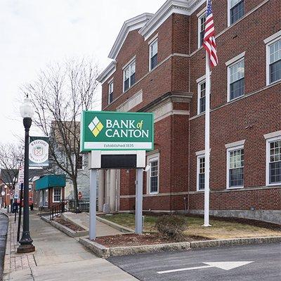 Bank of Canton Canton Center branch, front - 557 Washington Street