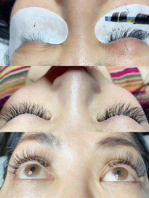 Classic mink eyelash extension