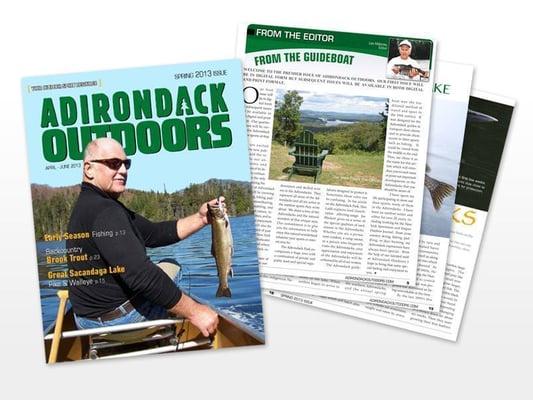 Print Design- Adirondack Outdoors Magazine