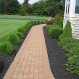 Mulch, Bushes, walkway  install,