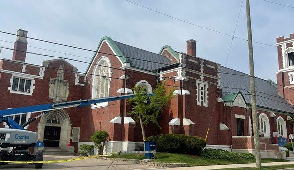 Complete masonry restoration
 All Saints Episcopal Church Pontiac