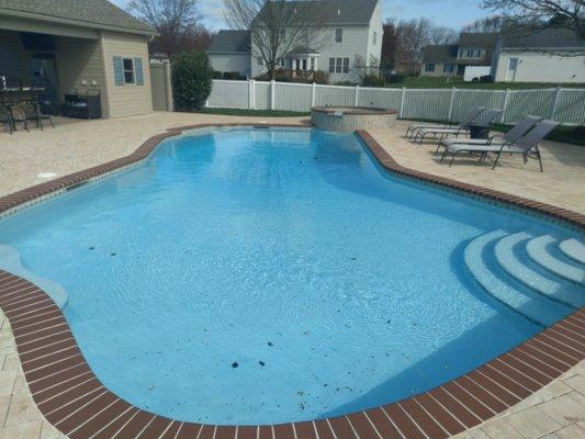 Pool and spa opening.