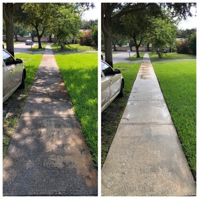 Sidewalk cleaning