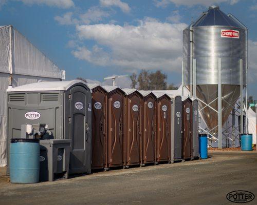 Single Units, ADA Unit and one sink. For the World Ag Expo.