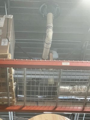 Repair on a commercial roof drain