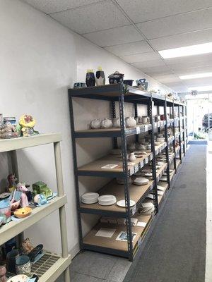 Pick your pottery to paint!