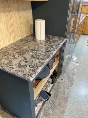 Remodel in process, countertops are done!!