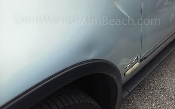 Before Paintless Dent Removal by Dent Werks of Palm Beach