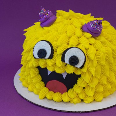 Our Mellow Yellow Monster cake is super chill.