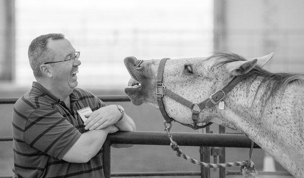 One of Our Volunteers with One of Our Horses