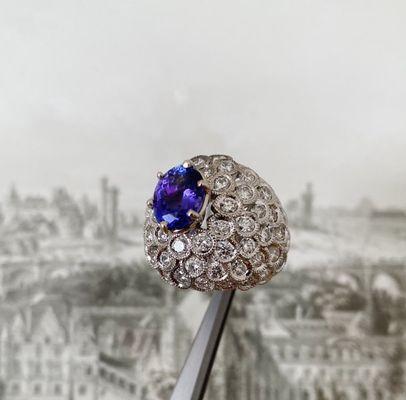 Diamond and Tanzanite Ring - Chantilly Jewels, a jewelry store and repair shop in Kendall, FL