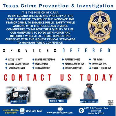 Texas Crime Prevention & Investigation