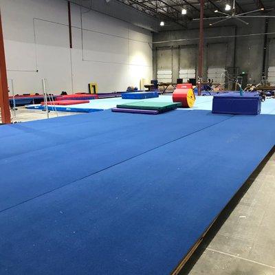 Rec and competition floor areas.