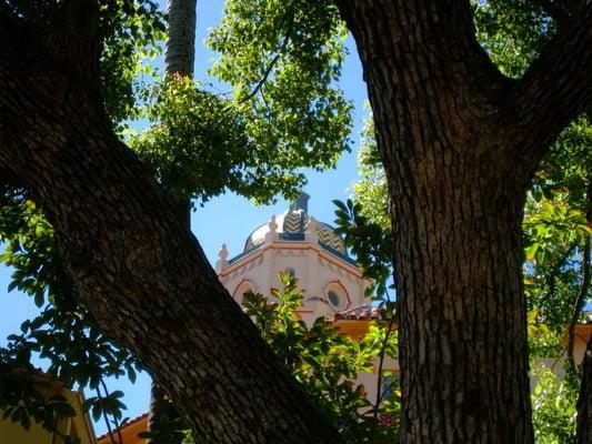 spanish colonial zig-zag tiled dome