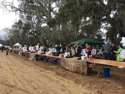 Our volunteers at the Boone Hall Oyster Fest 2018