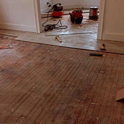 Livingroom flooring(before)