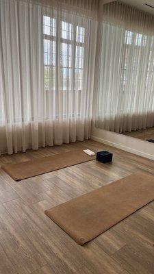 Private yoga room