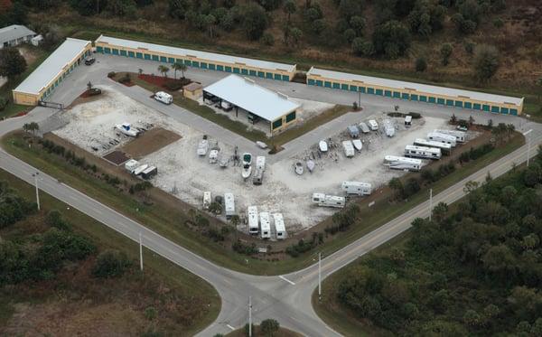 Aerial View of Pineapple Storage