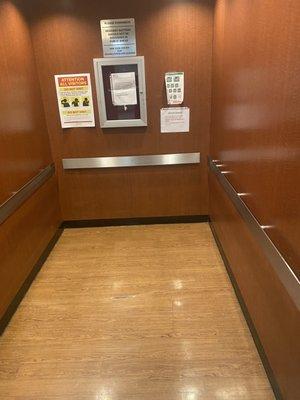 One of four elevators super cleaned as well as buffed