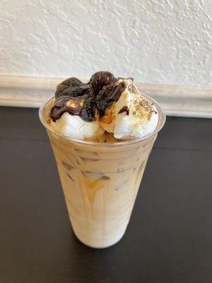 S'mores iced coffee! Get it!!!!