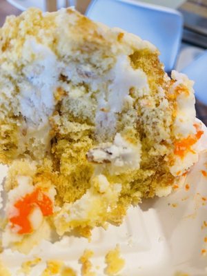 A slice of the aforementioned  "carrot cake"