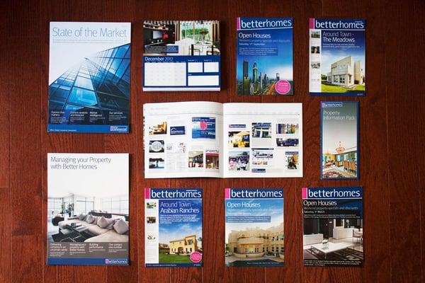 Marketing materials designed for Better Homes (Dubai, UAE).