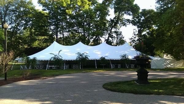 WEDDING 40X100 WHITE POLE  TENT