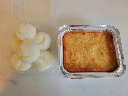 Rice cakes and cassava cake