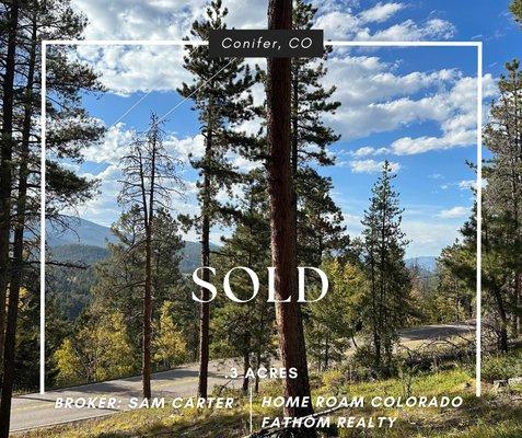 .3 acres in Conifer, CO SOLD!