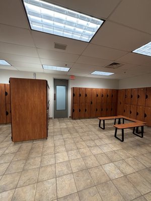 lockers in the locker room (there's a ton more than what's pictured)