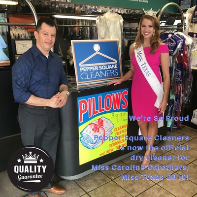 We are Miss Caroline Carothers, Miss Texas: Dry Cleaner