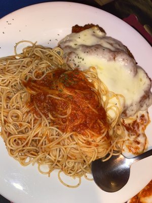 Eggplant Rollatini with Angel hair