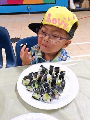 Make yourself sushi  surely taste better than buying at the supermarket