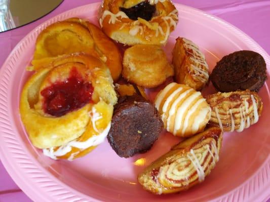 Pastries at fundraiser brunch