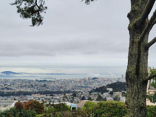 View of San Francisco from Sutro Tower on 10/20/21