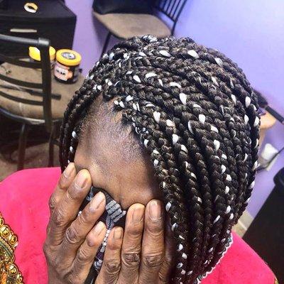 African, HairBraids, Braiding,Invisible, Boxe braids , Cornrows , Inter locks , Weaves , Senegalese twits , Kinky twists , Kids,