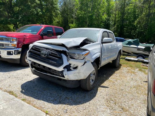 Toyota Tacoma before repairs.