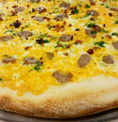 Egg & cheese Pizza