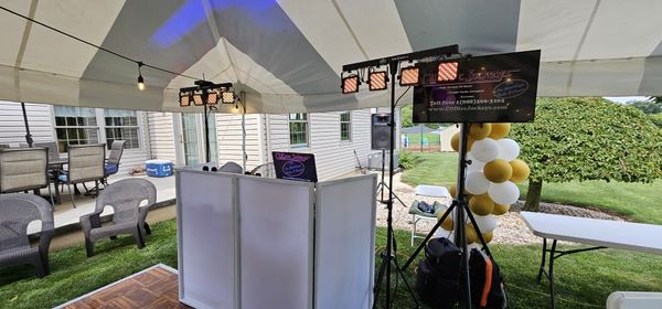 Mobile Package setup for a 70th Birthday Party on Saturday, July 12th, 2023 in Bunker Hill PA.