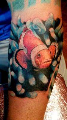 Clown fish tattoo