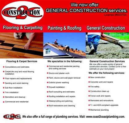 Some of the general construction work we do.