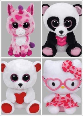 Ty beanie boos are ready for Valentine's Day