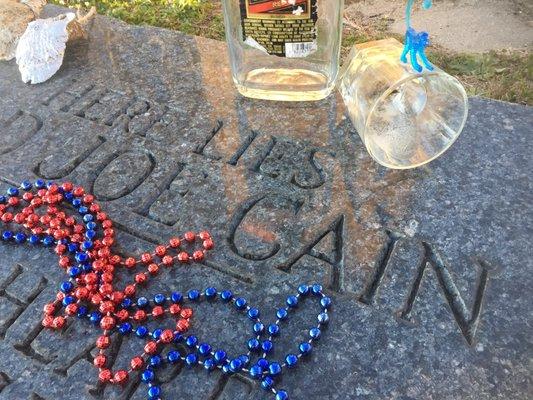 Joe Cain's grave, from the Masks and Moon Pies Tour and the Local Color Tour