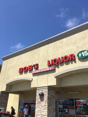 Bob's Discount Liquor #15 Store Front, Alvarado Plaza Shopping Center, Union City, CA.