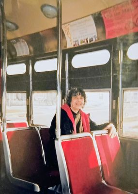 Rita Rinelli was the very first civilian passenger on the newly-built Kenosha Electric Railway in 2000,