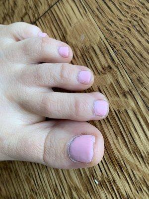 2 days after I paid $37 for "luxury" pedicure which did NOT include extra massage.