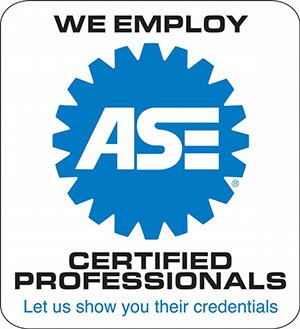 We employ technicians that are ASE certified.