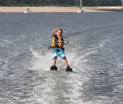 Waterskiing on Long Island