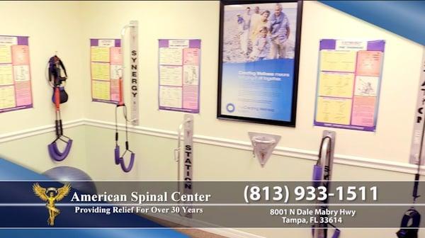 Physical Therapy room at American Spinal center.