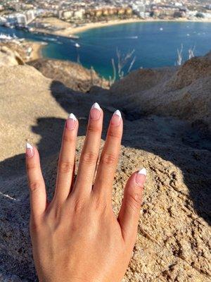 White French tip for my vacation!